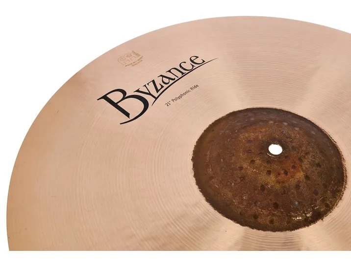 Meinl 21" Byzance Polyphonic Ride, dettaglio ravvicinato, photo 4