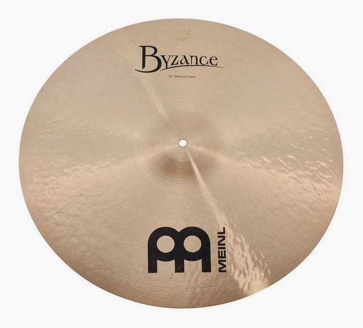 Meinl 22" Byzance Medium Crash, vista dall'alto, photo 2