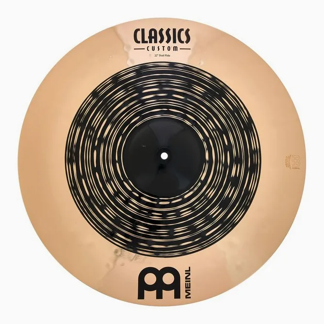 Meinl 22" Classics Custom Dual Ride, su sfondo neutro, photo 2