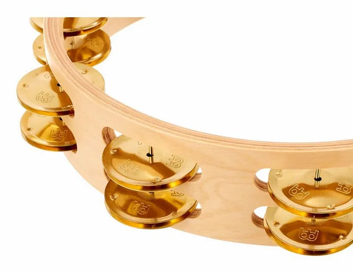 Meinl AE-MTA2B Artisan Tambourine, su sfondo neutro, photo 3