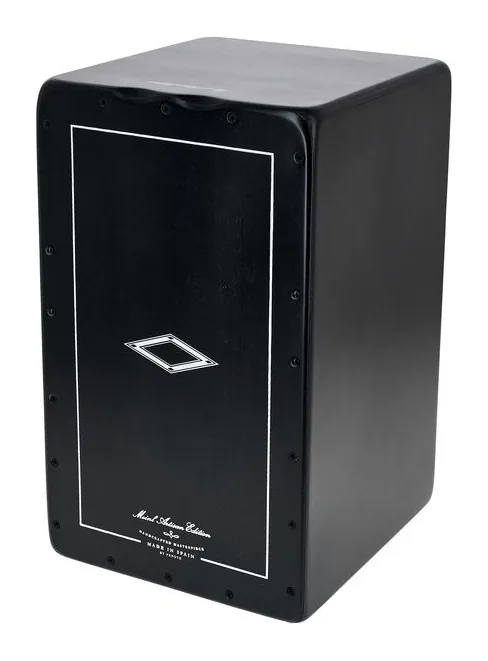 Meinl Artisan Tango Cajon Satin BK, di fronte su sfondo neutro