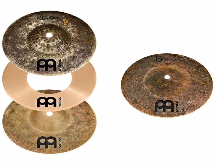 Meinl 8" Crasher Hats - Benny Greb, vista frontale
