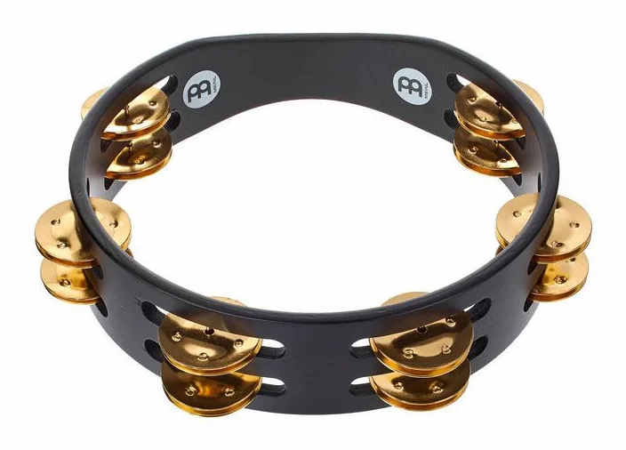 Meinl CTA2B-BK Compact Tambourine, vista frontale