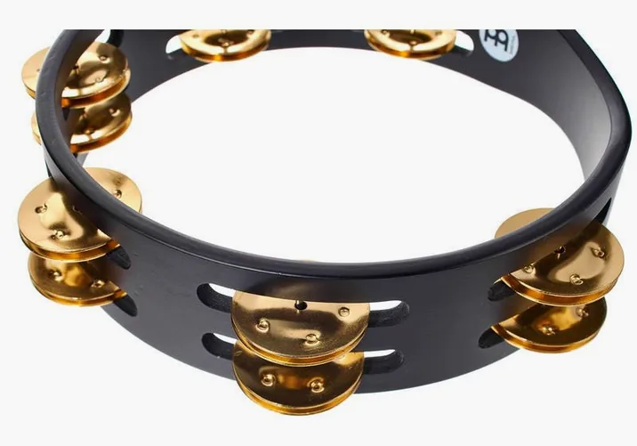 Meinl CTA2B-BK Compact Tambourine, vista di lato, photo 4