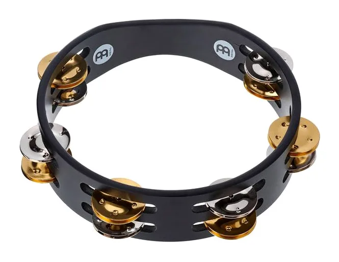 Meinl CTA2M-BK Compact Tambourine, vista frontale