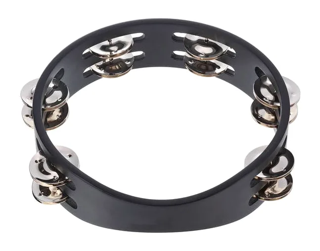 Meinl CTA2S-BK Compact Tambourine, dettaglio ravvicinato, photo 2