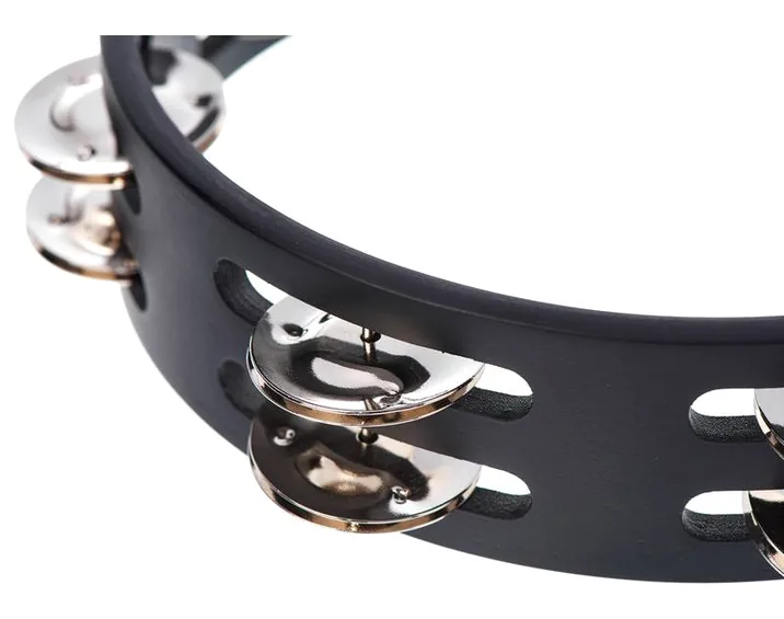 Meinl CTA2S-BK Compact Tambourine, vista di tre quarti, photo 4