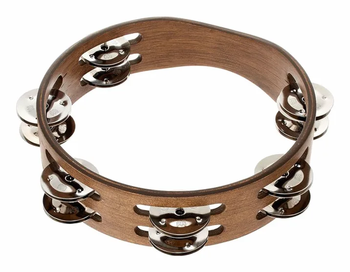 Meinl CTA2WB Compact Tambourine, di fronte su sfondo neutro