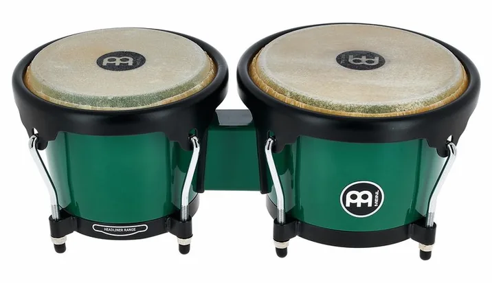 Meinl HB50FG Journey Bongo Green, su sfondo neutro, photo 2