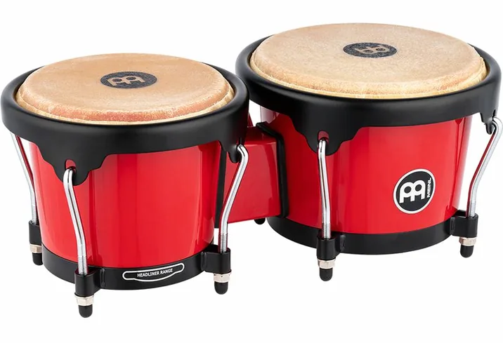 Meinl HB50R Journey Bongo Red, su sfondo neutro
