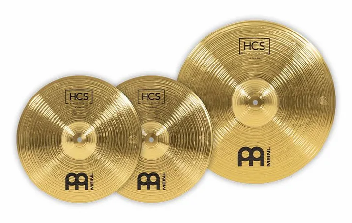Meinl HCS Cymbal Set Starter Eco, di fronte su sfondo neutro