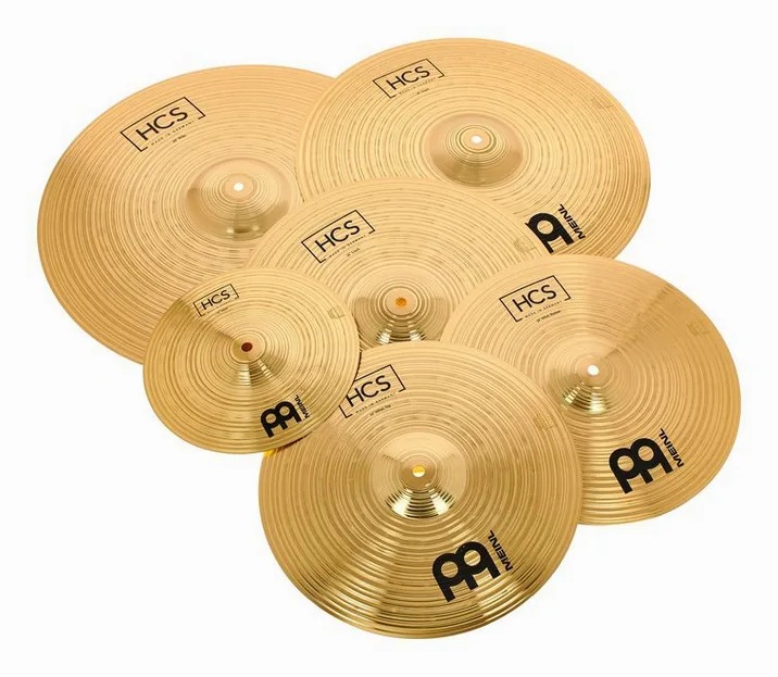 Meinl HCS Expanded Cymbal Set, su sfondo neutro