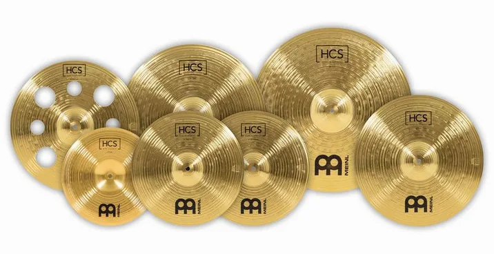 Meinl HCS Thomann ltd. Cymbal Set, su sfondo neutro