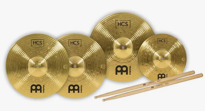 Meinl HCS1314+10S Cymbal Set, vista frontale