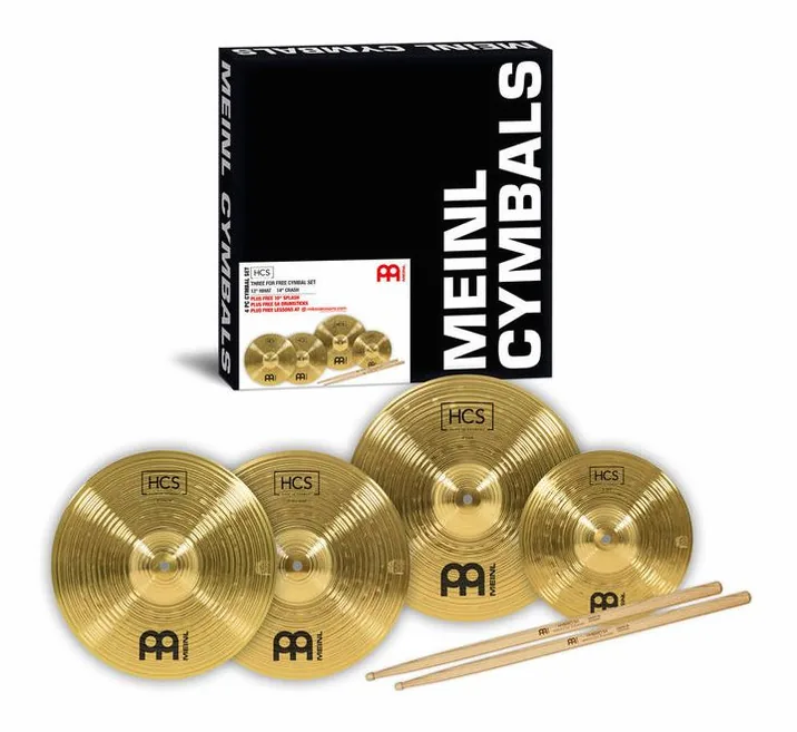 Meinl HCS1314+10S Cymbal Set, su sfondo neutro, photo 2