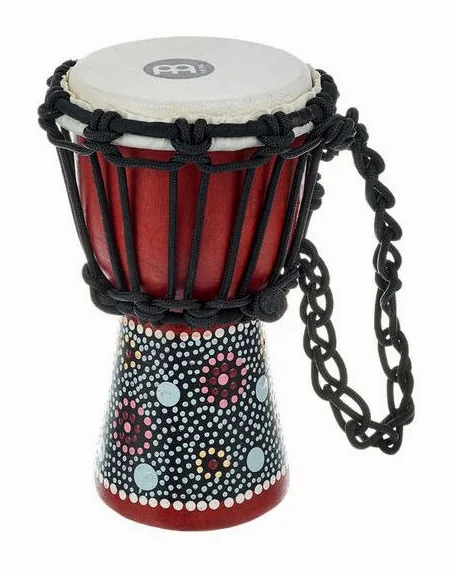 Meinl HDJ8-XXS Mini Djembe Flower, vista frontale
