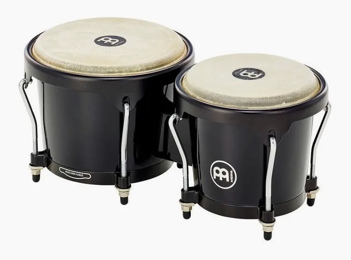 Meinl HFB100BK Bongo Set Fiberglass, di fronte su sfondo neutro