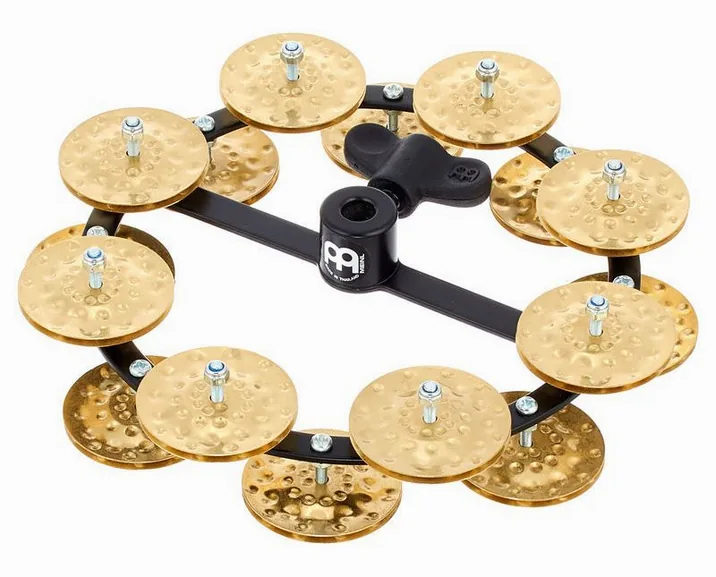 Meinl HTHH2B-BK Hi-Hat Tambourine, vista frontale