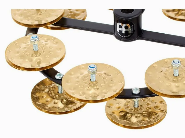Meinl HTHH2B-BK Hi-Hat Tambourine, vista di tre quarti, photo 3