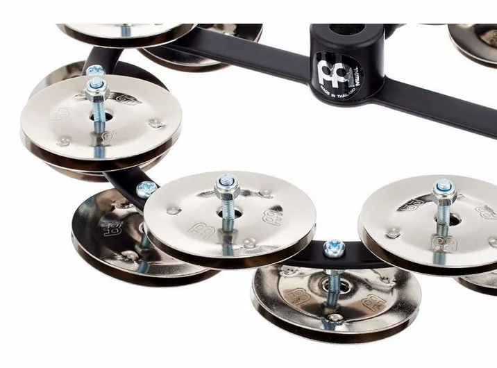 Meinl HTHH2BK Hi-Hat Tambourine, dettaglio ravvicinato, photo 3