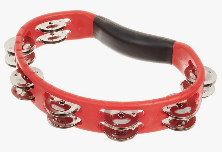 Meinl HTMT1R Headliner Tambourine, di fronte su sfondo neutro