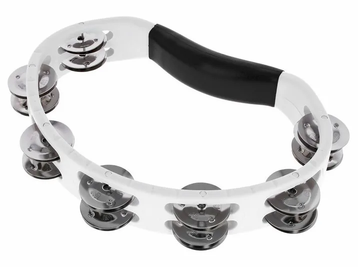 Meinl HTMT1WH Headliner Tambourine, su sfondo neutro