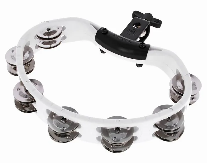 Meinl HTMT2WH Headliner Tambourine, su sfondo neutro