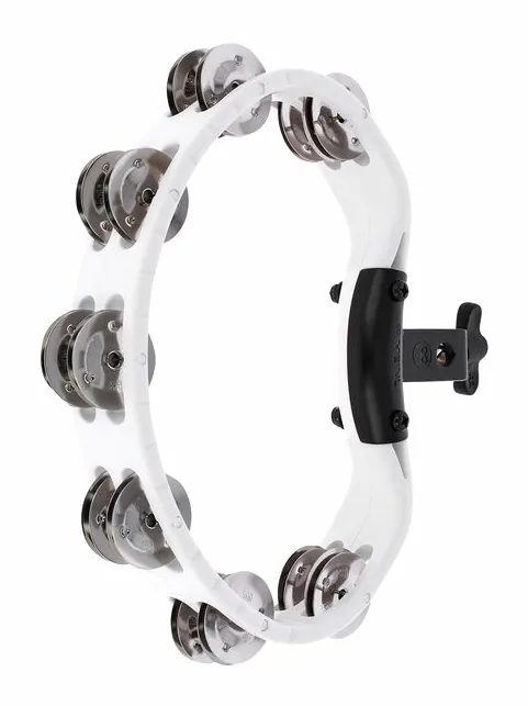 Meinl HTMT2WH Headliner Tambourine, vista di tre quarti, photo 2