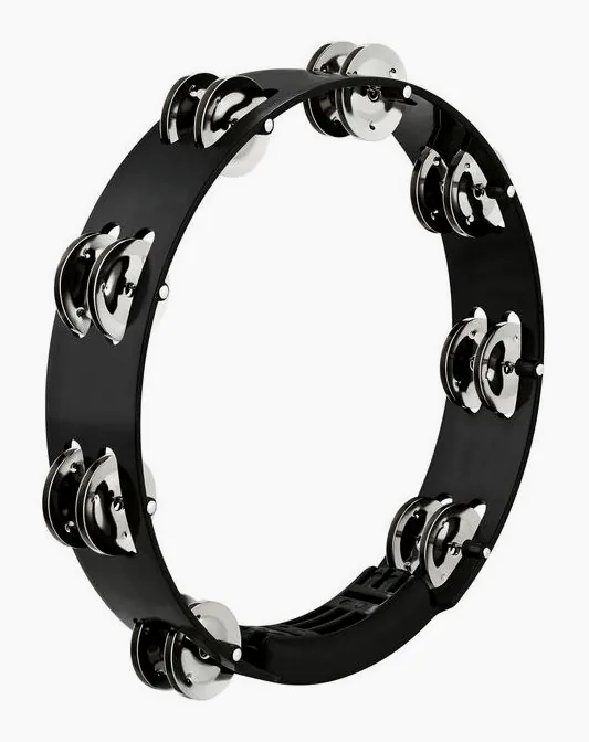 Meinl HTT10BK 10" Tambourine, dettaglio ravvicinato, photo 3