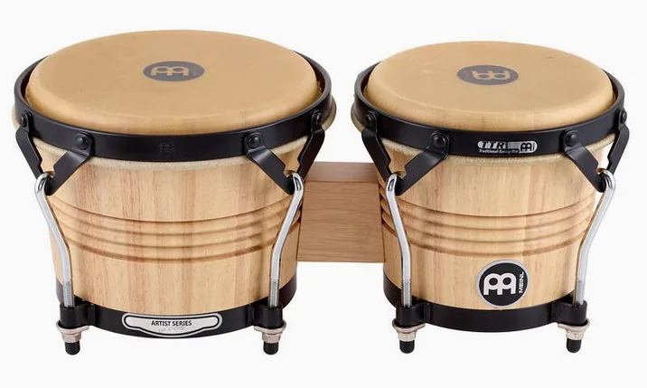 Meinl LC300NT-M Luis Conte Bongoset, vista di tre quarti, photo 2