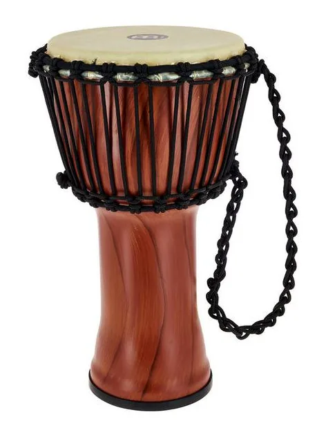 Meinl PADJ3-S-Y Djembe Small, di fronte su sfondo neutro