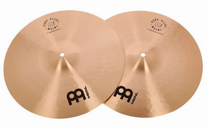 Meinl Pure Alloy 14" Medium Hi-Hat, vista dall'alto, photo 2