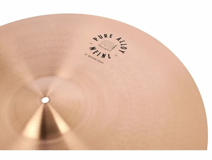 Meinl Pure Alloy 22" Medium Crash, dettaglio ravvicinato, photo 4