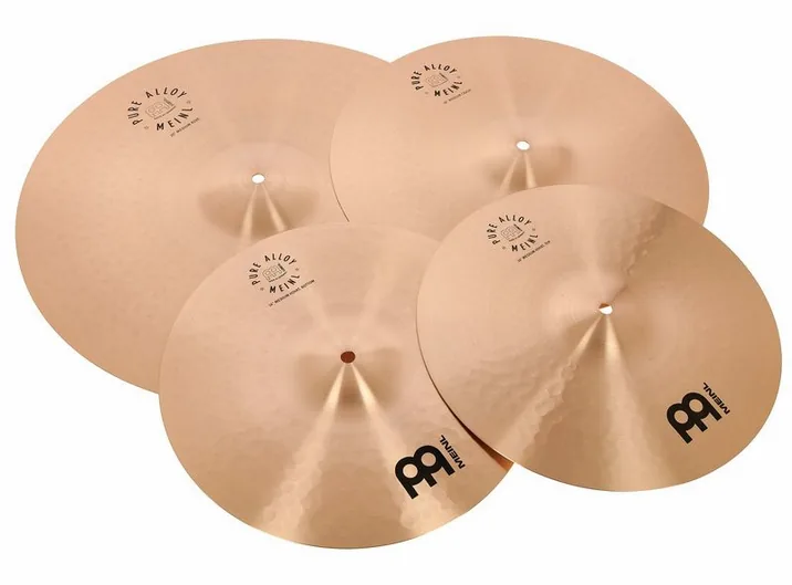 Meinl Pure Alloy Cymbal Set, di fronte su sfondo neutro