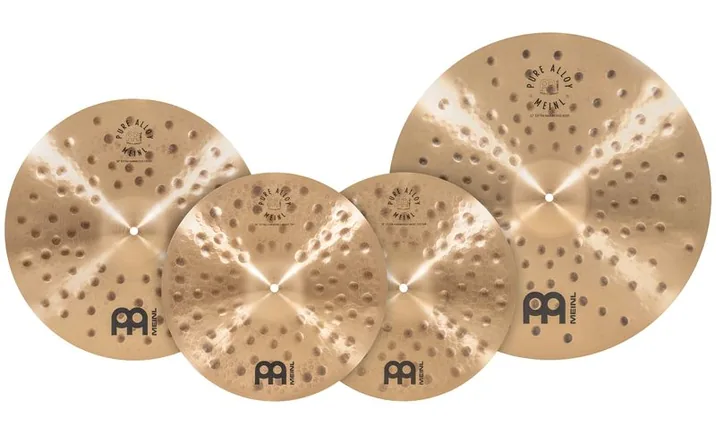 Meinl Pure Alloy Hammered Set, di fronte su sfondo neutro