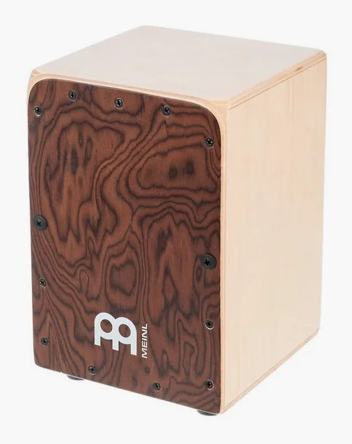 Meinl Snarecraft Mini Cajon Burl, vista frontale