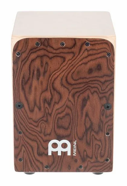 Meinl Snarecraft Mini Cajon Burl, vista frontale, photo 2