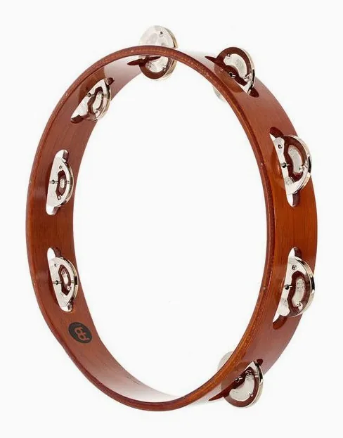 Meinl TA1AB Wood Tambourine, vista frontale, photo 2