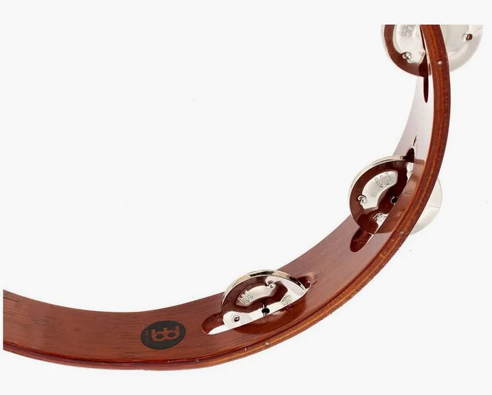 Meinl TA1AB Wood Tambourine, dettaglio ravvicinato, photo 4