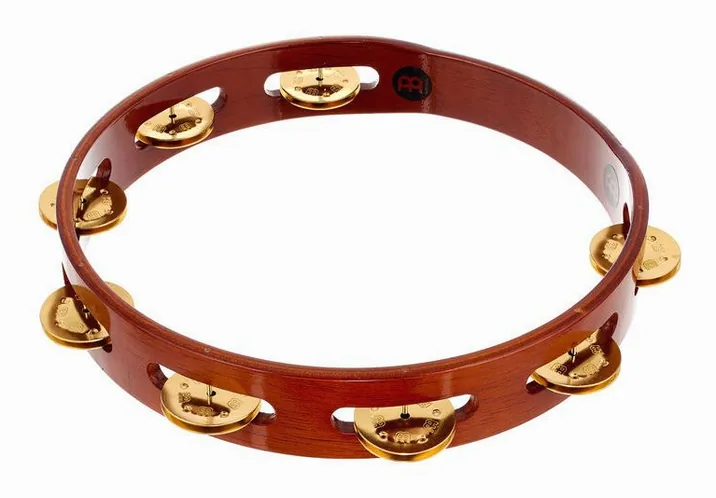 Meinl TA1B-AB Wood Tambourine, vista frontale