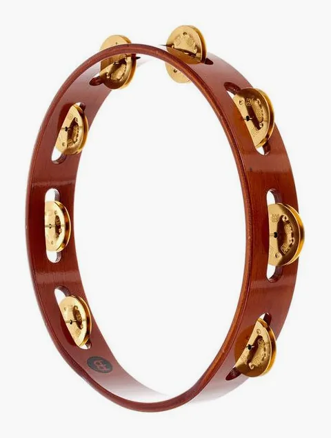 Meinl TA1B-AB Wood Tambourine, vista frontale, photo 2