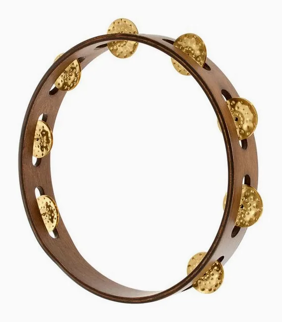 Meinl TA1V-WB Tambourine, su sfondo neutro, photo 2