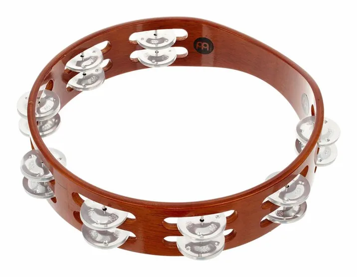 Meinl TA2A-AB Wood Tambourine, di fronte su sfondo neutro