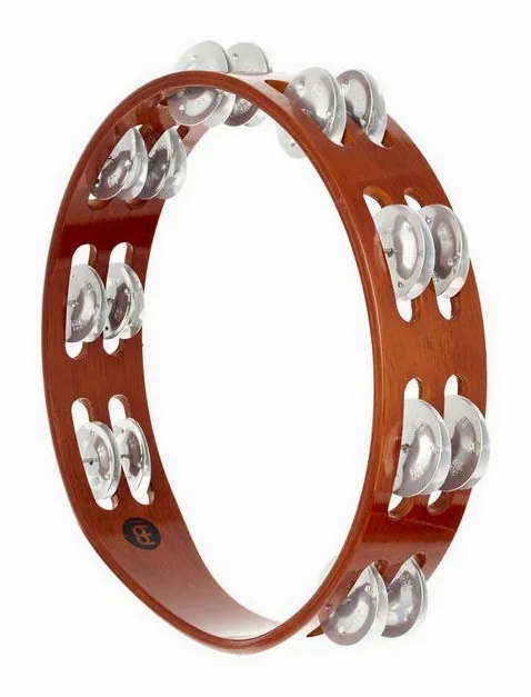 Meinl TA2A-AB Wood Tambourine, su sfondo neutro, photo 2