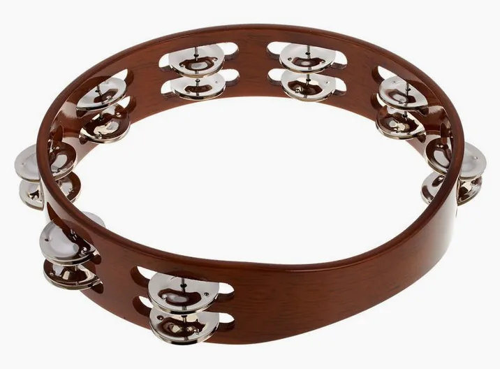 Meinl TA2AB Wood Tambourine, dettaglio frontale
