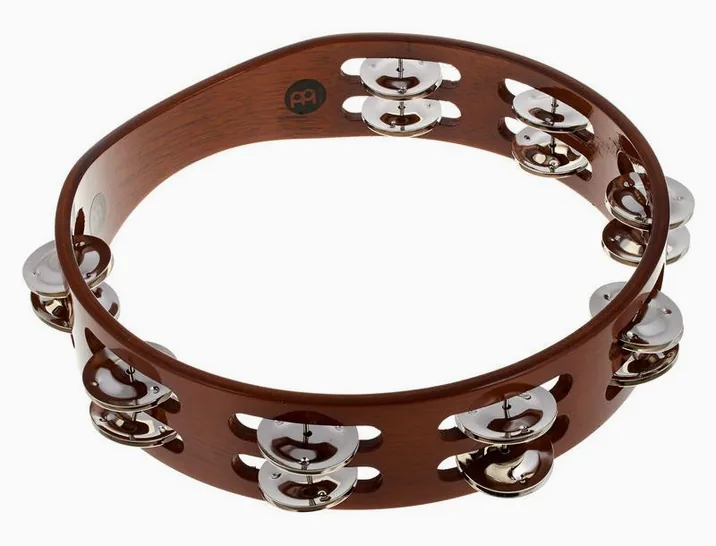 Meinl TA2AB Wood Tambourine, vista di lato, photo 3
