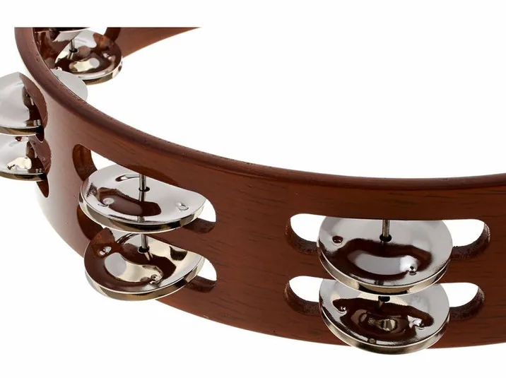 Meinl TA2AB Wood Tambourine, vista frontale, photo 4