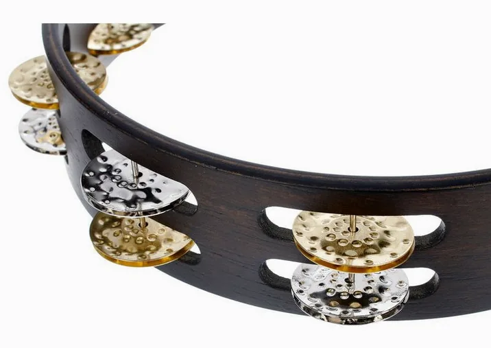 Meinl TA2VM-WB Vintage Tambourine, vista di lato, photo 3