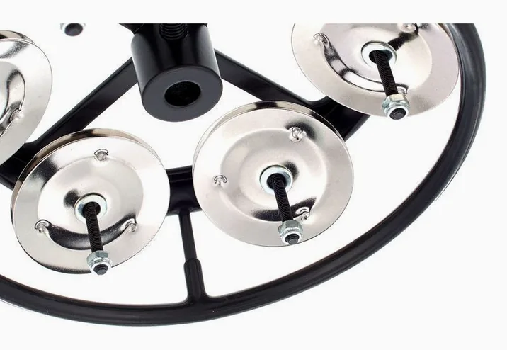 Meinl THH1BK Hi-Hat Tambourine, su sfondo neutro, photo 4