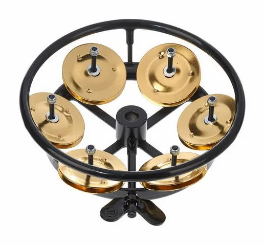 Meinl THH1B-BK Hi-Hat Tambourine, su sfondo neutro, photo 2